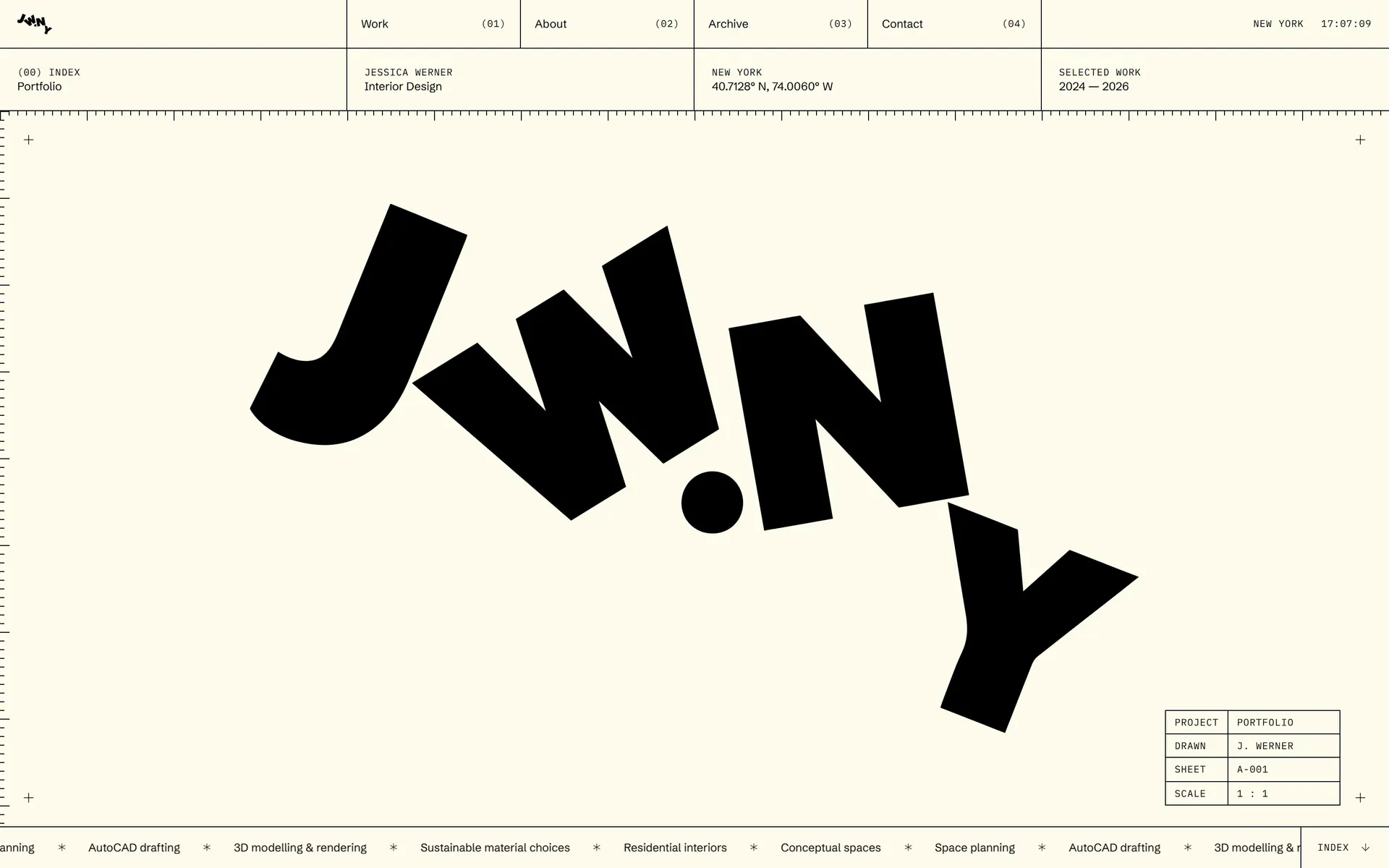 Jessica Werner — Identity and portfolio site